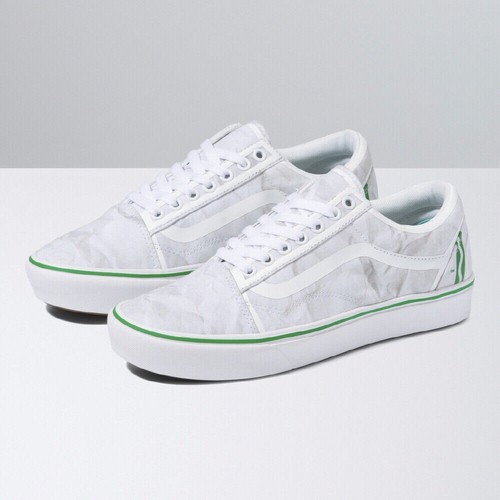 

Vans Old Skool ComfyCush Crayola Мужчины/Женщины Скейтерская обувь Повседневные белые кроссовки, White/green