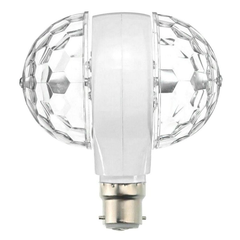 B22 E27 Christmas Party Stage Light Bulb Disco Lamp Rotating Bulb Crystal Ball