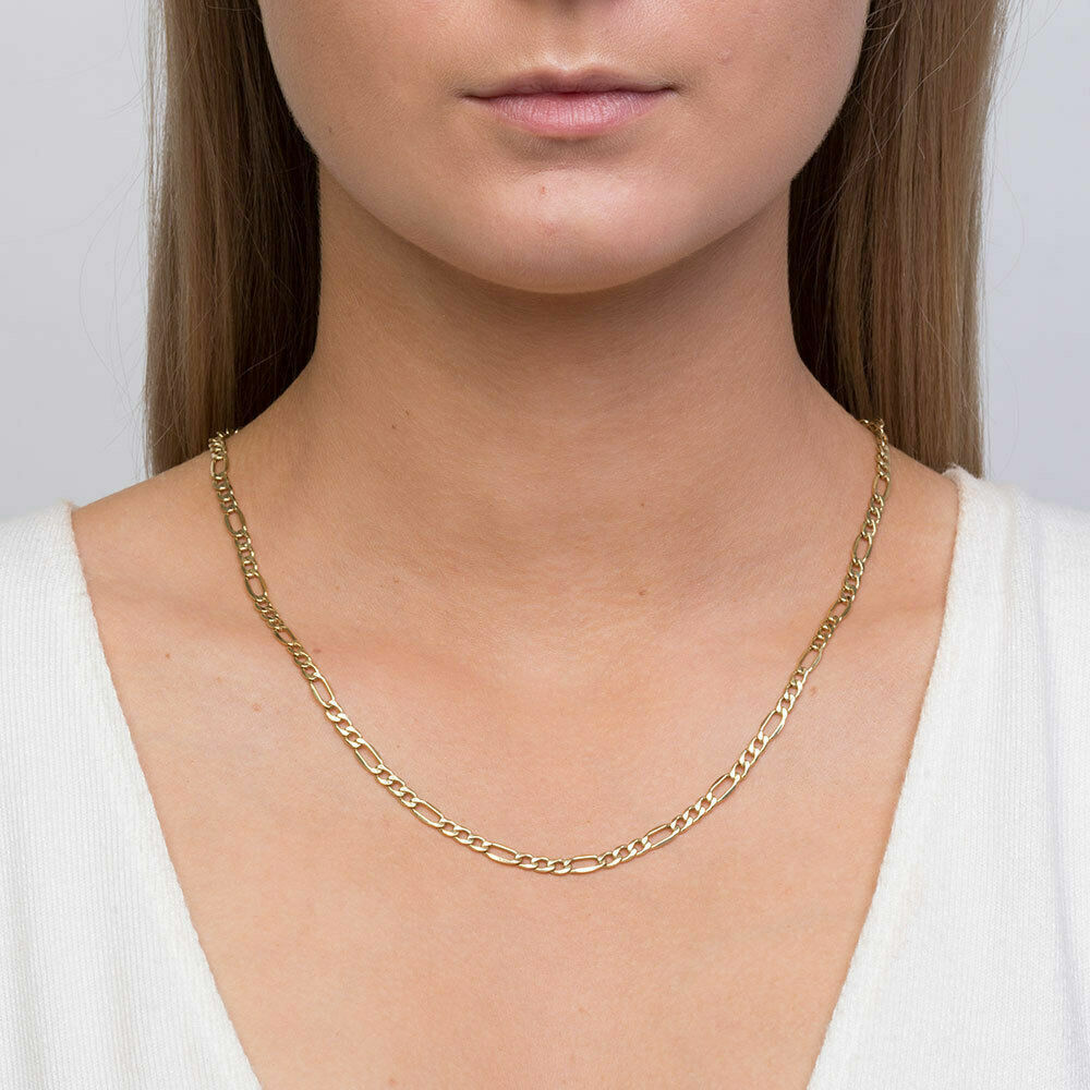 14K Yellow Gold Chain Necklace Box, Rope, Cuban, Figaro 16" 18" 20" 22" 24" 30''