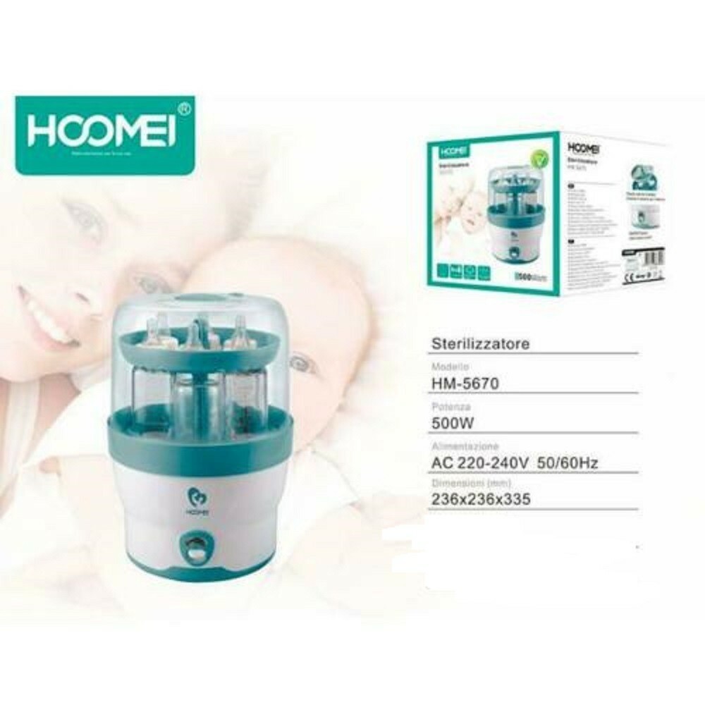 Sterilizzatore Di Bottiglie Biberon 500 Watt Neonato Bambino Hoomei Hm-5670