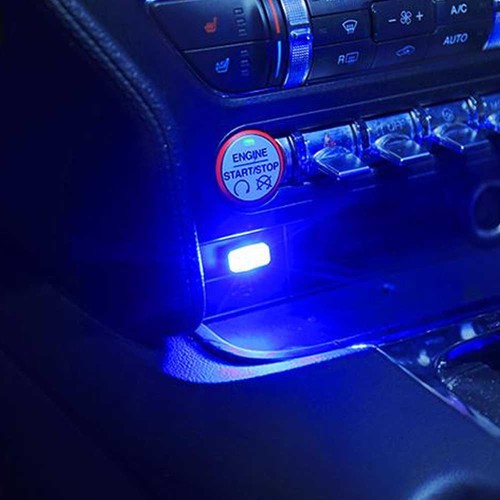 1PCS Ultra Blue USB Plug-In Miniature LED Car Interior Ambient Lighting Kit