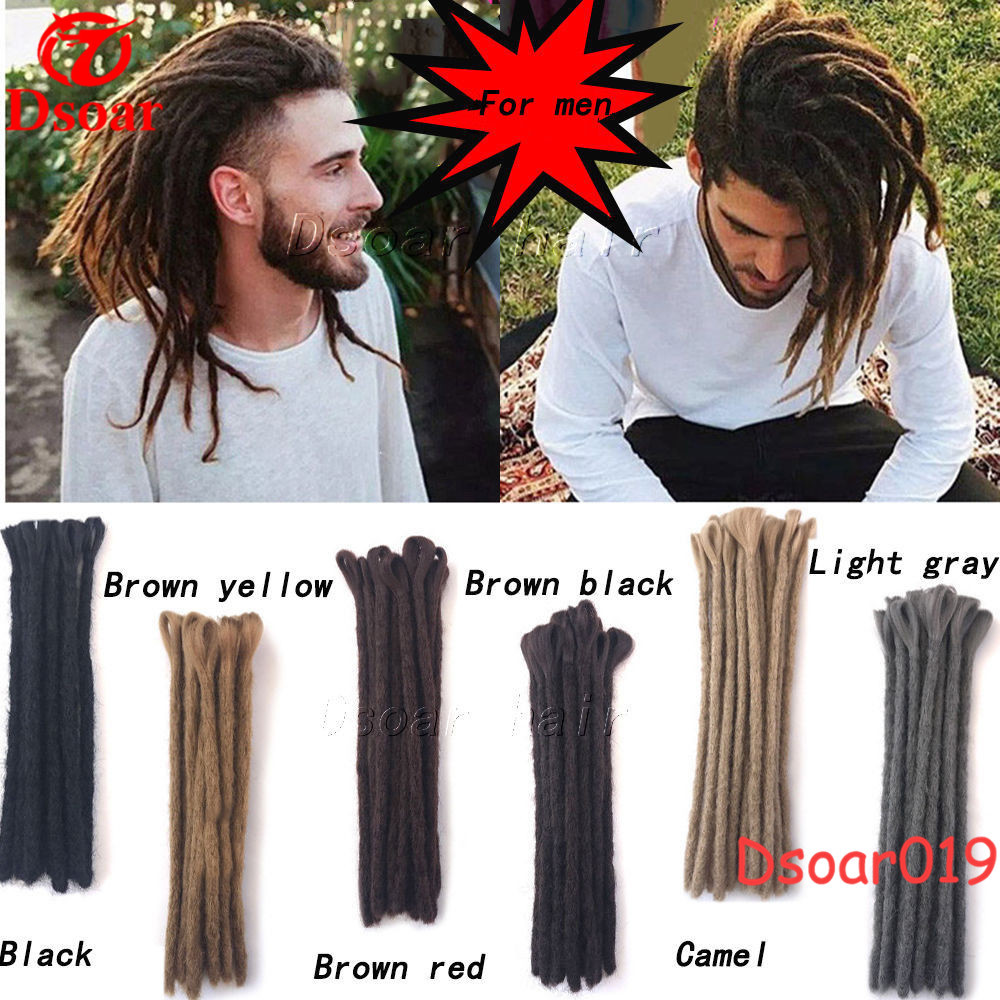 12 Men S Hippies Dreadlocks Synthetic Crochet Braiding Dreads