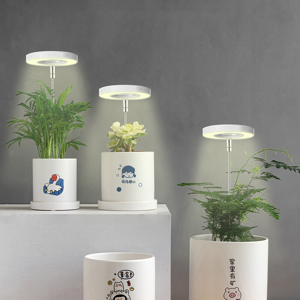 For Indoor Plant With Stand Full Spectrum Halo Growing Lamp