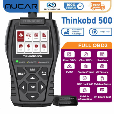 THINKOBD 500 OBD2 Scanner Fault Code Reader Engine Car Diagnostic Reset Tool