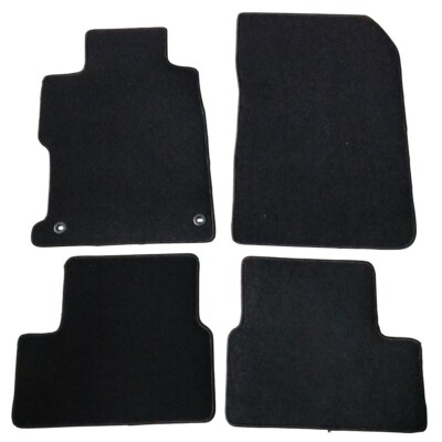 For 12-15 Honda Civic Black Floor Mat Carpet Non-slip Front & Rear Nylon 4Pcs