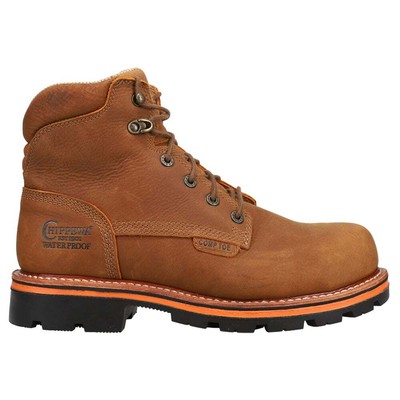 

Chippewa Thunderstruck 6-дюймовый безопасный носок на шнуровке водонепроницаемый рабочий мужской коричневый Wor, Chippewa Thunderstruck 6 Inch Safety Toe Lace Up Waterproof Work
