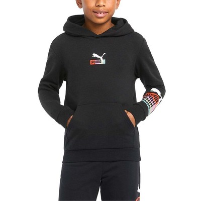 

Puma Brand Love Logo Пуловер с капюшоном для мальчиков, размер , повседневная верхняя одежда для мальчиков 533878, Черный