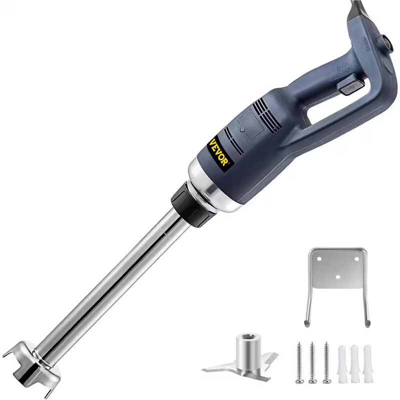 Commercial Immersion Blender 500 Watt Blue Hand Held Mixer w