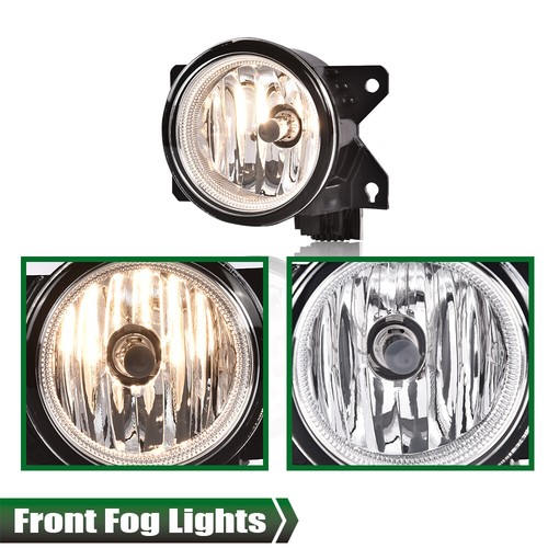 Clear Bumper Fog Lights Driving Lamps Left+Right Fit For 2018-2020 Honda Fit