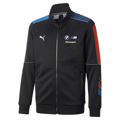 

Puma Bmw Mms Mt7 Молодежная куртка на молнии с полной молнией для мальчиков Черная повседневная спортивная верхняя одежда 5359, Черный, Puma Bmw Mms Mt7 Full Zip Jacket Youth