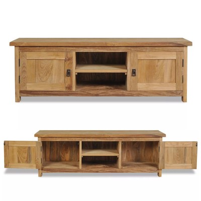 TV Schrank Lowboard Teak Holz Fernsehschrank Fernsehtisch Sideboard TV