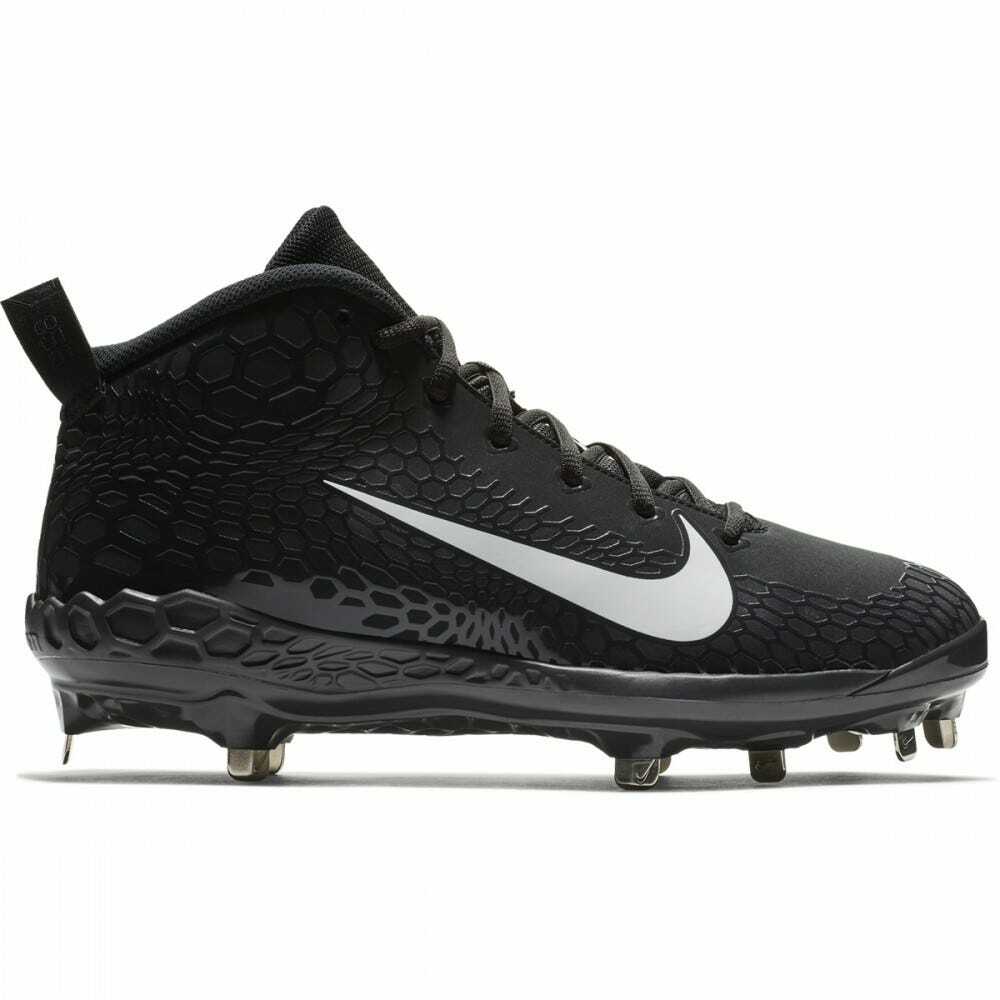 men's mid metal baseball cleats
