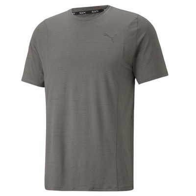 

Мужская спортивная футболка для бега Puma Cloudspun с круглым вырезом и короткими рукавами, размер  Ca, Grey, Puma Cloudspun Crew Neck Short Sleeve Running Athletic T-Shirt