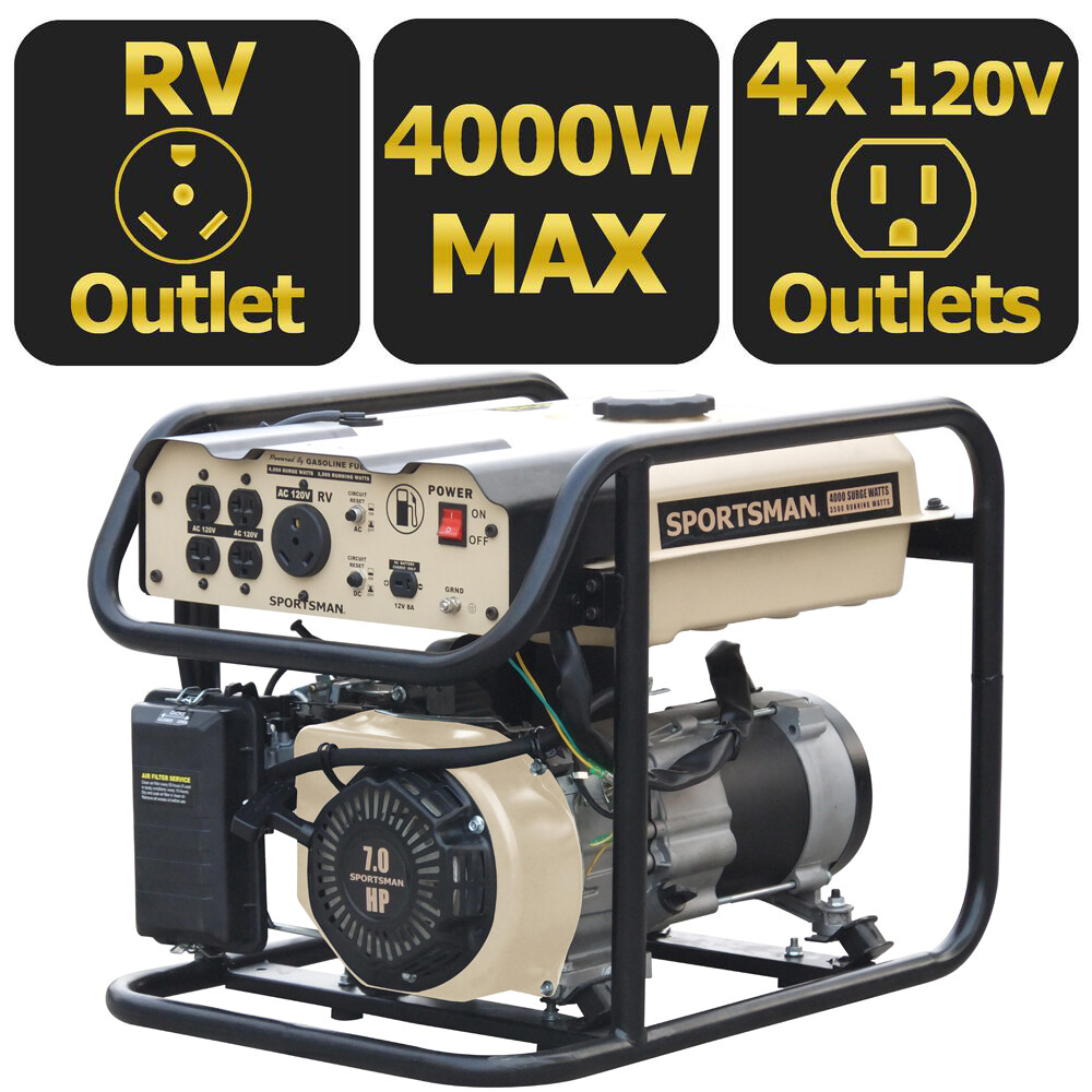 Sportsman Sandstorm Gasoline 4000 Watt Portable Generator NEW !!!