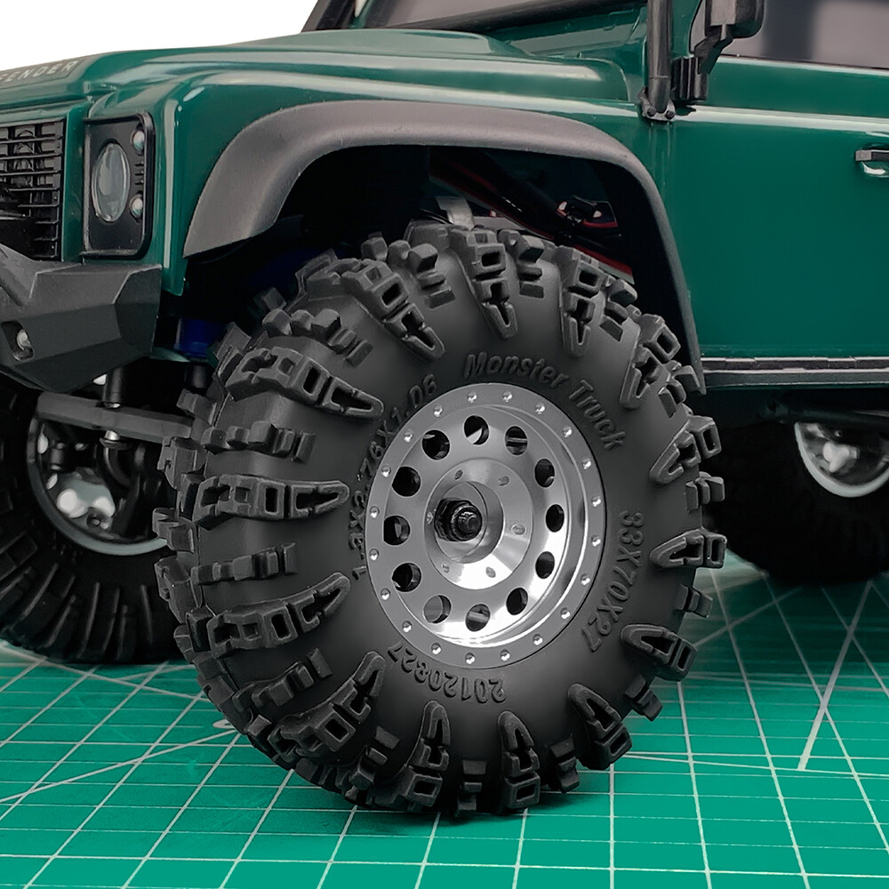 FLYXM 1.3" Beadlock Wheel Rims for TRX4M SCX24 Redcat Ascent-18 1/18 1/24 RC Car