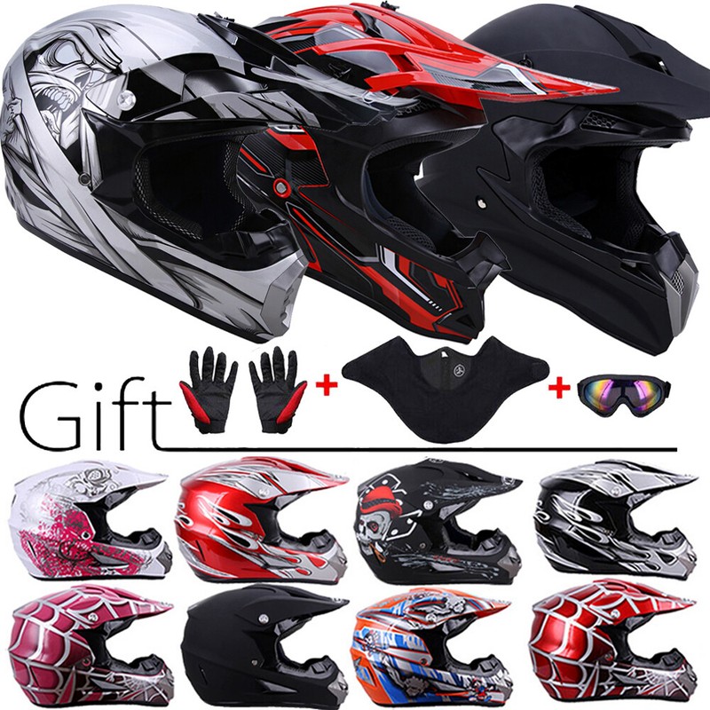 Adult Youth MX BMX Helmet Motorcycle ATV Dirt Bike Off-Road Motocross DOT S-XXL