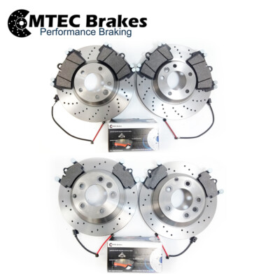 Audi Q7 3.0 3.6 4.2 6.0 Quattro 06-16 Front Rear Brake Discs and Pads & Sensors