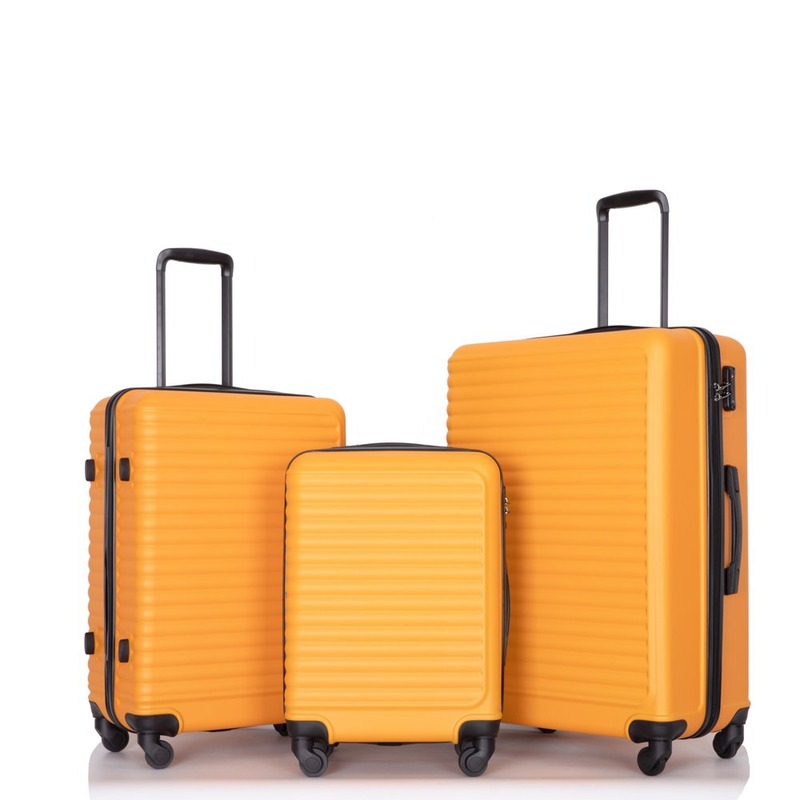 3 Piece Luggage Set Hardshell Lightweight Suitcase with TSA Lock