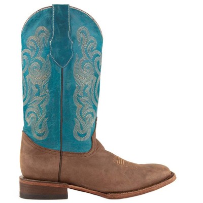 

Мужские синие повседневные ботинки Ferrini Hunter Embroidered Square Toe Cowboy 12693-50, Синий, Ferrini Hunter Embroidered Square Toe Cowboy