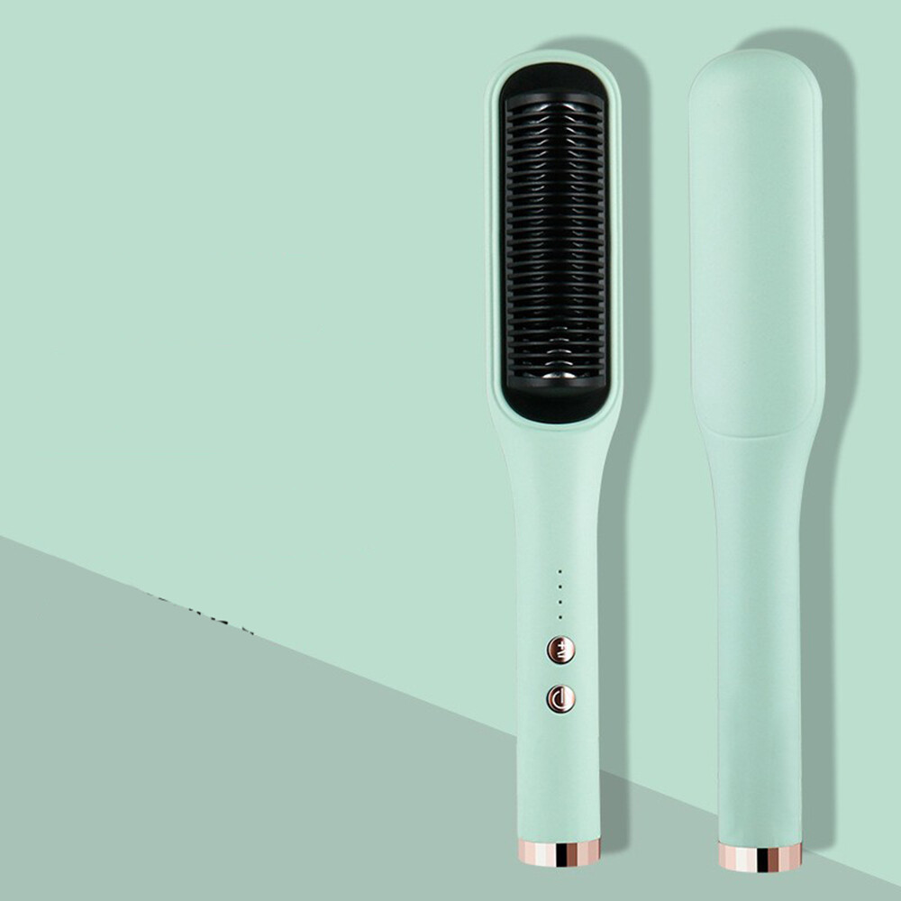 Electric Hair Straightener Brush Straightening Curler Comb Hot Fast Heating NEW
