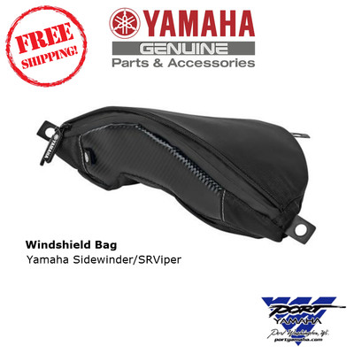 Yamaha Sidewinder & SRViper Snowmobile Windshield Bag SMA-8LR21-00-BK   