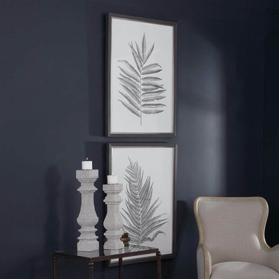 2-Pc Traditional Framed Botanical Prints Wall Art [ID 3787781]