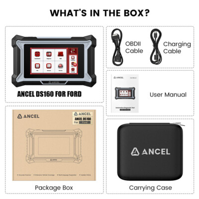 ANCEL DS160 Auto Car Bidirectional Scanner Full System Diagnostic Coding Tool