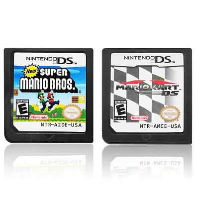 SALE Super Mario Bros + Mario Kart DS Game Card for Nintendo NDSL DSI DS 3DS XL