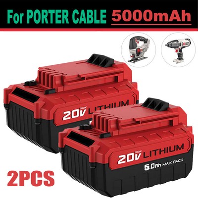 2X 20V PCC680L Max Lithium-Ion Battery For PORTER CABLE PCC681L PCC682L PCC685L