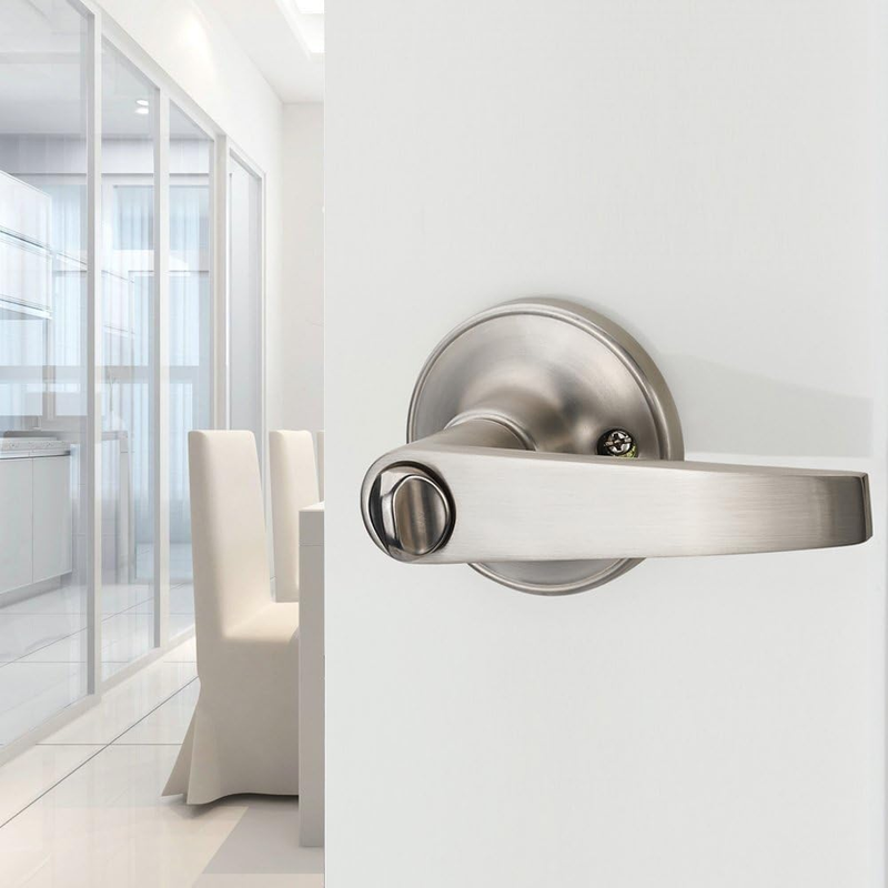 1 Pack of  Lever Keyed Entry Door Lever Handle Lock, Universal Door Knob Hardwar