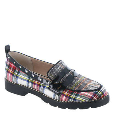 

Женские слипоны Betsey Johnson Hailee Loafer, Red plaid