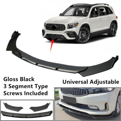 Fit For Mercedes GLB 2021-2023 Front Bumper Lip Spoiler Universal 3 Segment Type