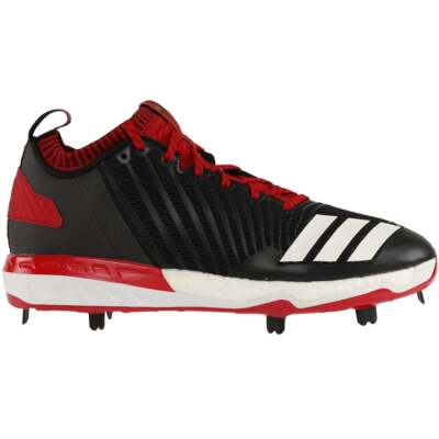 

Adidas Boost Icon 3 Бейсбольные бутсы Мужские черные, красные кроссовки Спортивная обувь B391, Black;red, adidas Boost Icon 3 Baseball Cleats
