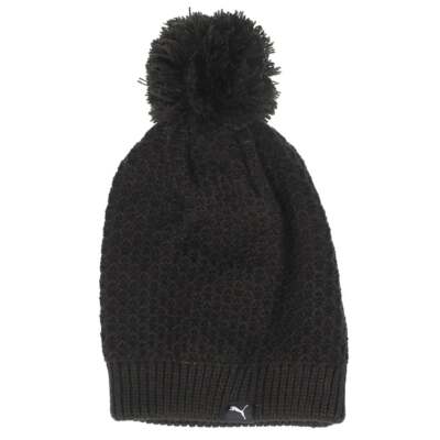 

Puma Derby Waffle Knit Beanie Размер унисекс  Athletic Casual 85896801, Черный, Puma Derby Waffle Knit Beanie