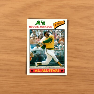 REGGIE JACKSON A'S Anselmo Azcano Legacy Series Art Card #77ARJA8
