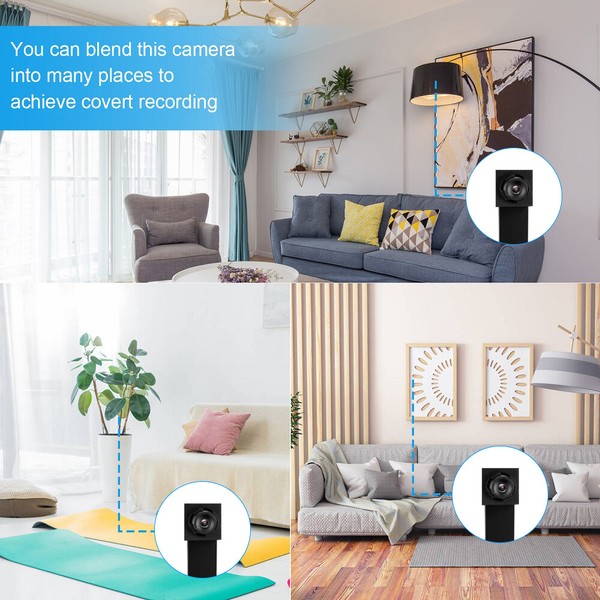 1080P 4K Nanny Camera HD Wireless WiFi Hidden Mini Micro Pinhole DIY Cam DVR - Image 6