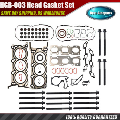 Head Gasket Head Bolts for 13-20 Kia Sorento/Sedona+Hyundai Santa Fe 3.3L V
