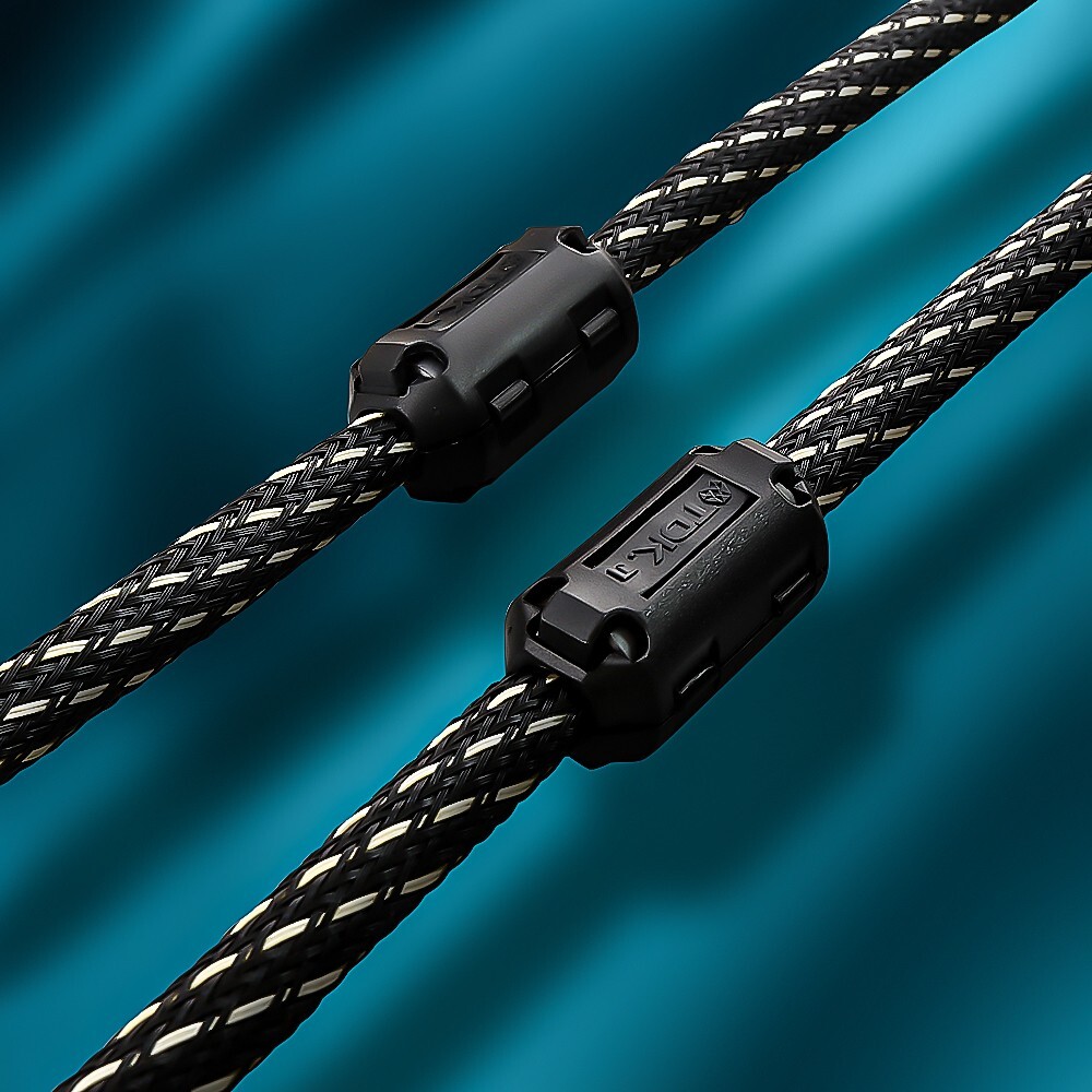 Pair OFC Shielded HiFi RCA Audio Cable Gold Plated RCA Signal Interconnect Cord