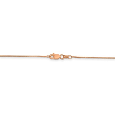 Pre-owned Superdealsforeverything Real 14kt Rose Gold 16 Inch .7mm Box Link With Lobster Clasp Chain; 16 Inch In Pink