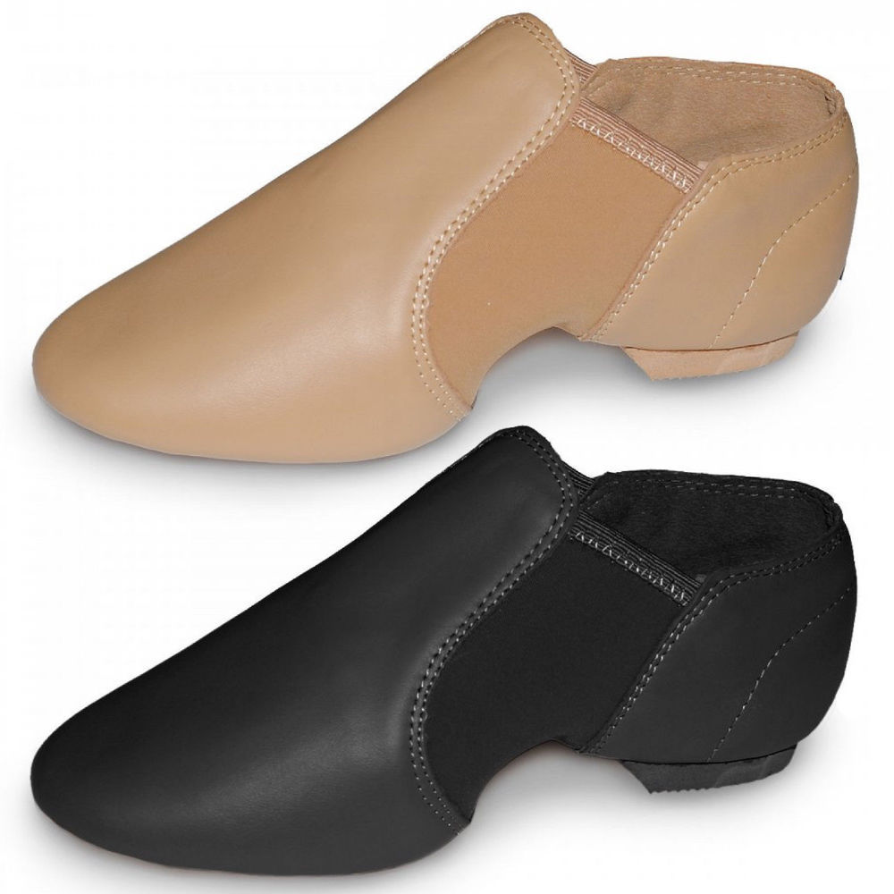Roch Valley split sole neoprene slip on jazz dance shoes