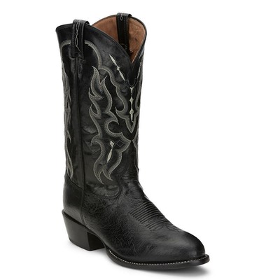 

Мужские ботинки Tony Lama Bonham 13 дюймов с круглым носком, Black/ivory/ostrich