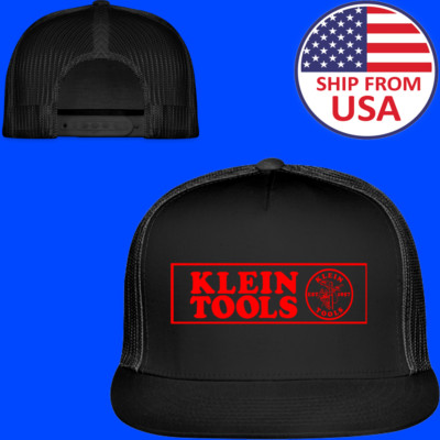Klein Tools Black Adjustable Trucker Hat Cap Adult Size