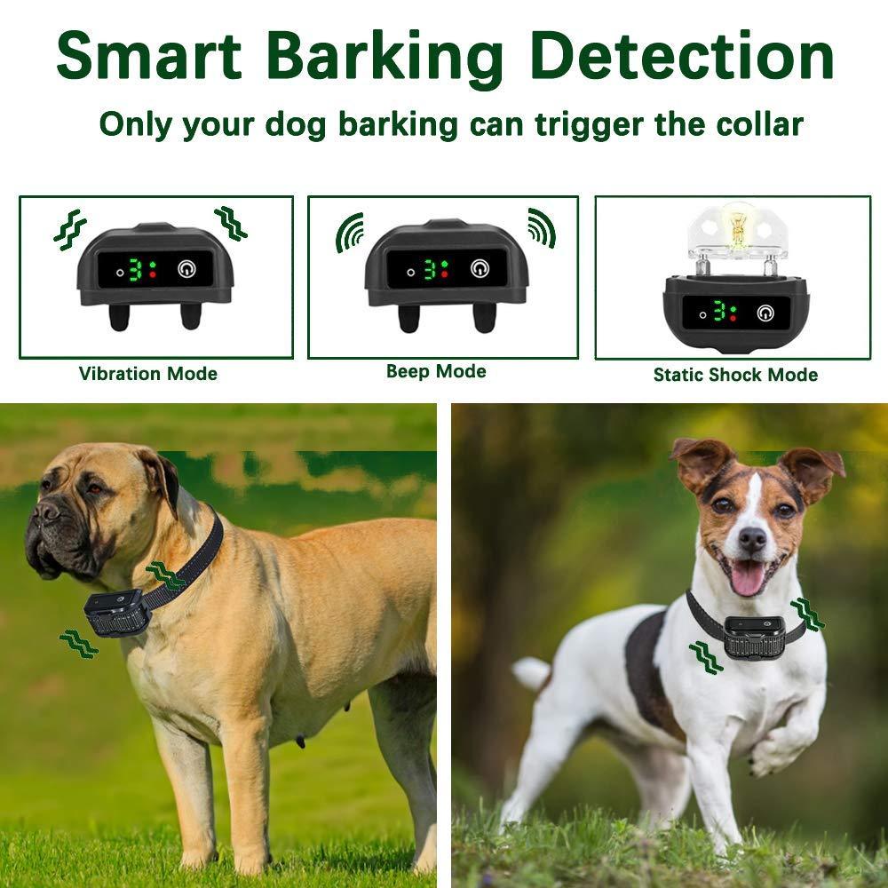 Nevoc Bark Collar, [Newest 2019] Dog Bark Collar for Large/Medium/Small Dog, Upg