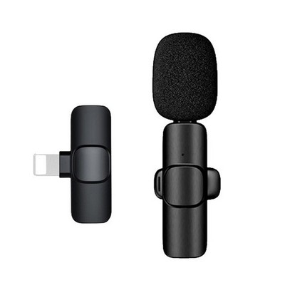 Wireless Mini Mics Lavalier Microphone Audio Videos Recording For iPhone IOS USA