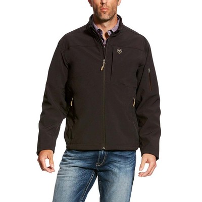 

Ariat Vernon 2.0 Softshell Full Zip Jacket Мужская коричневая повседневная спортивная верхняя одежда, Коричневый, Ariat Vernon 2.0 Softshell Full Zip Jacket