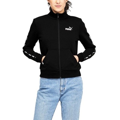 

Puma Power Tape Full Zip Track Jacket Женская Размер  Пальто Куртки Верхняя одежда 67, Черный, Puma Power Tape Full Zip Track Jacket