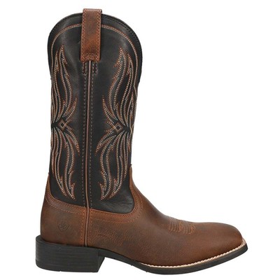

Мужские коричневые повседневные ботинки Ariat Sport Rustler Square Toe Cowboy 10025127, Коричневый, Ariat Sport Rustler Square Toe Cowboy