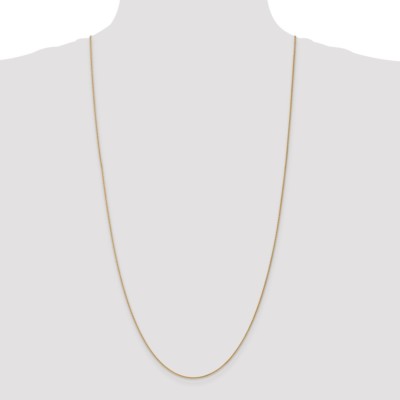 Pre-owned Superdealsforeverything Real 14kt Yellow Gold 30 Inch 1.05mm Spiga With Lobster Clasp Chain; 30 Inch