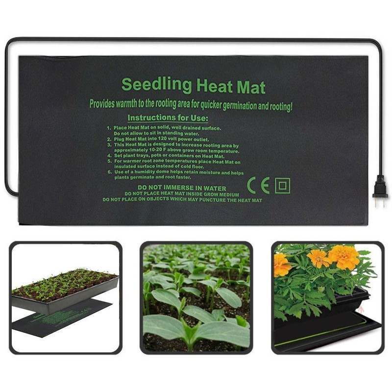Heizmatte Terrarium Tiere Heizung Pflanzen Wärme Matte Wärmeplatte 24*52CM EU
