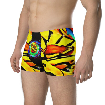 Boxer Briefs, snake novelty underwear, ball python, neon snake, snake eye, fun